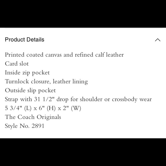 Coach turnlock flap pouch 15 - Picture 6 of 7